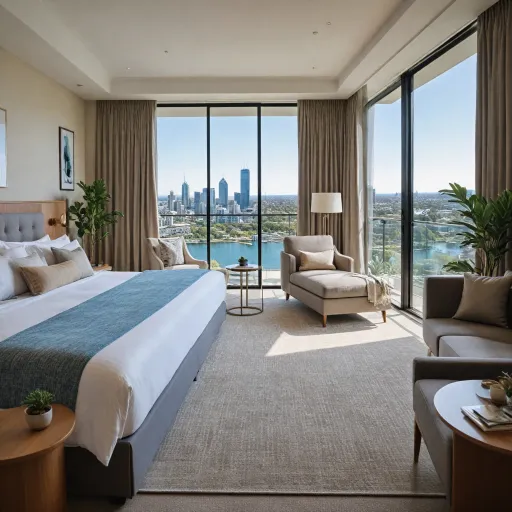 Elegant centrally located Perth hotels with spacious family suites